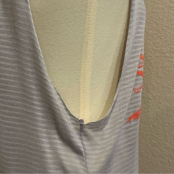 Promesa “Live By The Sun… Love By The Moon” Muscle Tee/Tank Size L Gray Sheer - Picture 9 of 11